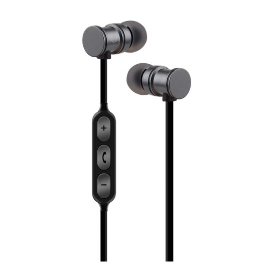 AvLink EMBT1-GREY Bluetooth Μεταλλικά Μαγνητικά Ακουστικά