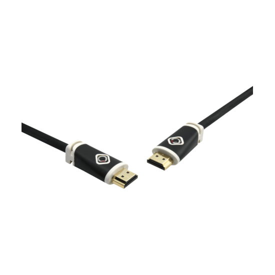 Oehlbach Easy Connect HS Καλώδιο HDMI® υψηλής ταχύτητας με Ethernet 0.75 m Μαύρο (Τεμάχιο)