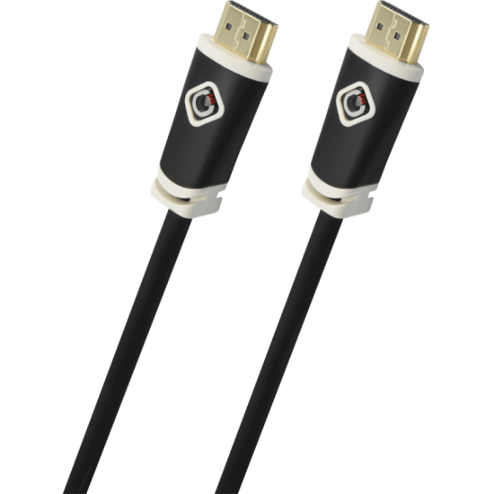Oehlbach Easy Connect HS Καλώδιο HDMI® υψηλής ταχύτητας με Ethernet 0.75 m Μαύρο (Τεμάχιο)