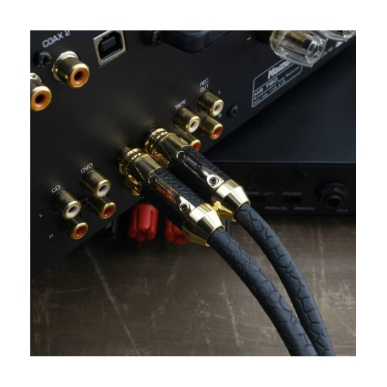 Oehlbach Black Connection Master High End Διπλό NF RCA Καλώδιο 0.50m ( Τεμάχιο)