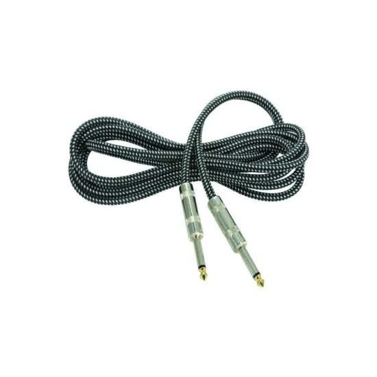 Citronic 190.282UK Πλεκτό καλώδιο κιθάρας 6,3 mm Mono Jack Plug – 6,3 mm Mono Jack Plug 3m (Τεμάχιο)