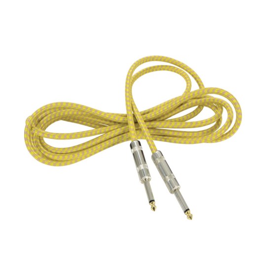 Citronic 190.283UK Πλεκτό καλώδιο κιθάρας 6,3mm Mono Jack Plug - 6,3 mm Mono Jack Plug 3m (Τεμάχιο)