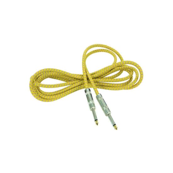 Citronic 190.283UK Πλεκτό καλώδιο κιθάρας 6,3mm Mono Jack Plug - 6,3 mm Mono Jack Plug 3m (Τεμάχιο)