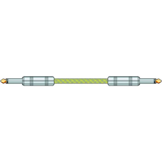 Citronic 190.283UK Πλεκτό καλώδιο κιθάρας 6,3mm Mono Jack Plug - 6,3 mm Mono Jack Plug 3m (Τεμάχιο)