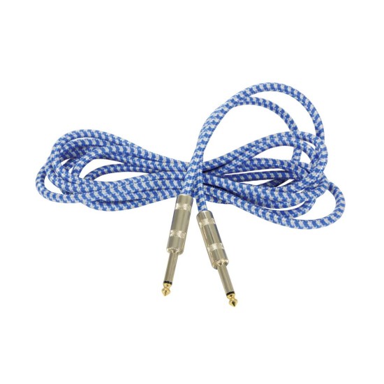 Citronic 190.285UK Πλεκτό καλώδιο κιθάρας 6,3mm Mono Jack Plug - 6,3 mm Mono Jack Plug 3m (Τεμάχιο)