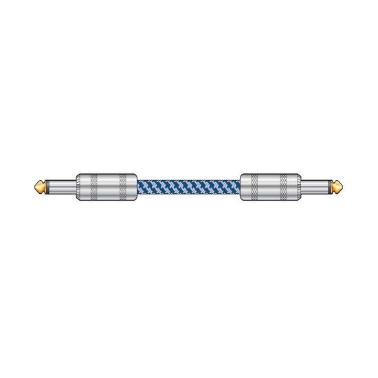 Citronic 190.285UK Πλεκτό καλώδιο κιθάρας 6,3mm Mono Jack Plug - 6,3 mm Mono Jack Plug 3m (Τεμάχιο)