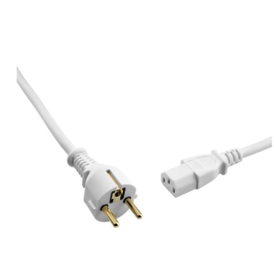 Oehlbach Powercord C13 Καλώδιο Τροφοδοσίας 1.5m Λευκό (Τεμάχιο)