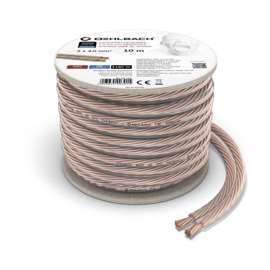 Oehlbach Speaker Wire SP-40 Καλώδιο Ηχείων 20m Λευκό (Τεμάχιο)