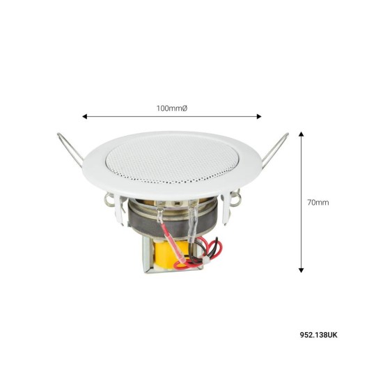 Adastra EC36V Ηχείο Οροφής Μπάνιου 3" 100V (Τεμάχιο)