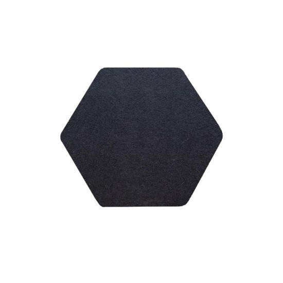Audiodesigner ECOPLAN® Hexagon Ηχοαπορροφητικά Πάνελ 35 cm Μαύρο (Σετ 4 Τεμαχίων)