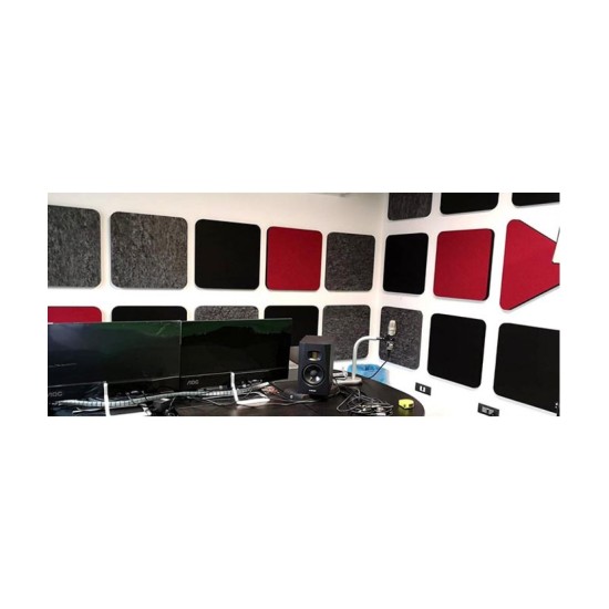 Audiodesigner ECOPLAN® Square Ηχοαπορροφητικά Πάνελ 60 x 60 cm Γκρι (Σετ 4 Τεμαχίων)
