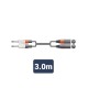 26J-2XM300 Καλώδιο Ήχου 2 x 6.3mm Mono Jack Plugs - 2 x XLR Male 3m (Τεμάχιο)