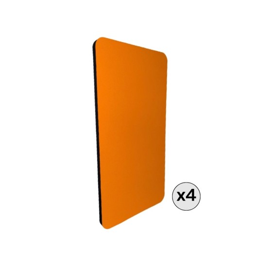 Audiodesigner DECHO Style Rect Ηχοαπορροφητικό Πάνελ 60x120cm Orange (4 Τεμάχια)