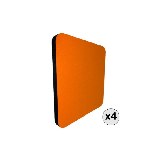 Audiodesigner DECHO Style Square Ηχοαπορροφητικό Πάνελ 60x60cm Orange (4 Τεμάχια)