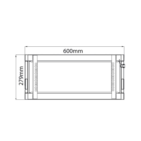 Adastra RC4U600 19" Rack Cabinet 4U x 600mm Deep (Τεμάχιο)