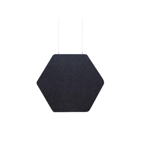 Audiodesigner ECOBAFFLE Hexagon Lato Ηχοαπορροφητικά Πάνελ Οροφής 350cm Μαύρο (Σετ 4 Τεμαχίων)