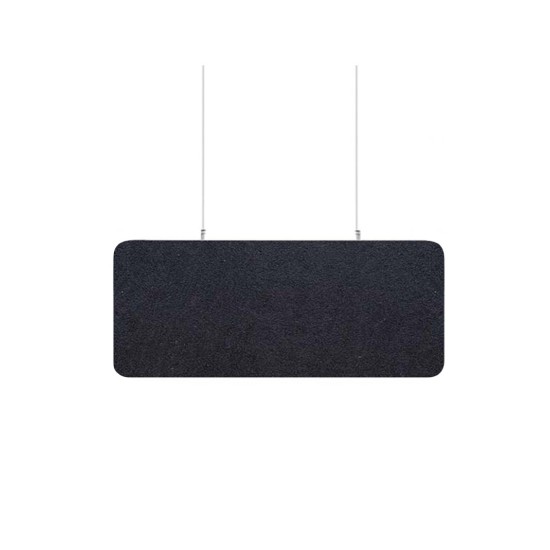 Audiodesigner ECOBAFFLE Rectangle Ηχοαπορροφητικά Πάνελ Οροφής 40x120cm Μαύρο (Σετ 4 Τεμαχίων)