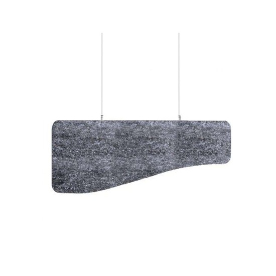 Audiodesigner ECOBAFFLE Shape Ηχοαπορροφητικά Πάνελ Οροφής 24/40x120cm Γκρι (Σετ 4 Τεμαχίων)