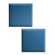 Audiodesigner S-Curve Ηχοαπορροφητικά Πάνελ 68x68x5 cm Blue Santorin (Ζεύγος)