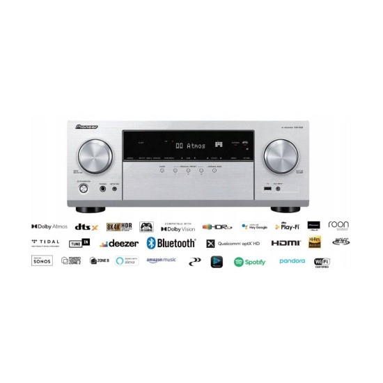 Pioneer VSX-935 Ραδιοενισχυτής Home Cinema 7.2 Καναλιών Network AV Receiver Silver (Τεμάχιο)