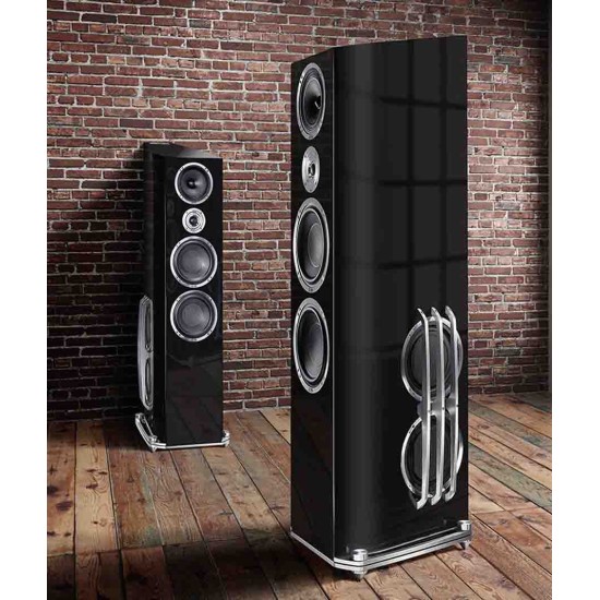 HECO La Diva Επιδαπέδια Ηχεία 3 δρόμων 2 x 8” 300W RMS Piano Black (Ζεύγος)