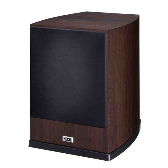 HECO Victa Prime Sub 252A Ενεργό Subwoofer 10" 100W RMS Brown (Τεμάχιο)