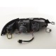 Φανάρια εμπρός Fiat Punto (1993-1999) angel eyes - μαύρα , με λάμπες (Η1) - σετ 2τμχ.
