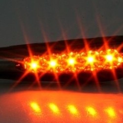 Led φλας BMW E46 (2001-2005) / E60 / X3 (2004-2009) - χρωμίου - σετ 2τμχ.
