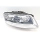 Φανάρια εμπρός Audi A6 (2004-2007) angel eyes - chrome , χωρίς λάμπες (Η7) - σετ 2τμχ.