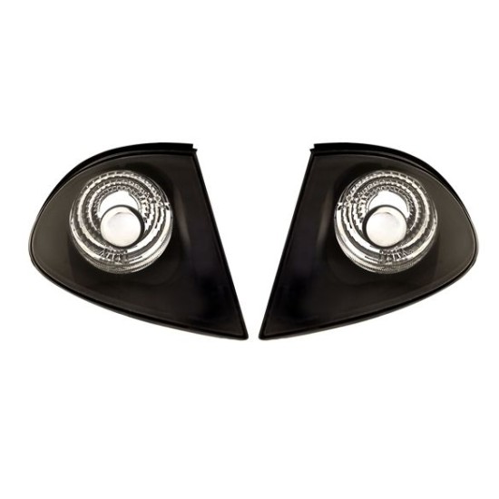 Φλας φαναριού BMW E46 combi (1998-2001) - χρωμίου μαύρο - σετ 2τμχ. Φλας φαναριού BMW E46 combi (1998-2001) - χρωμίου μαύρο - σετ 2τμχ.