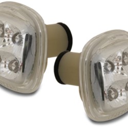 Led φλας Audi A3 / A4 / Skoda (1995-2000) - χρωμίου - σετ 2τμχ.