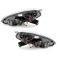 Φανάρια εμπρός Fiat Grande Punto (2005-2008) led - χρωμίου , με λάμπες (Η1) - σετ 2τμχ.