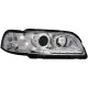 Φανάρια εμπρός Volvo S /V40 (1997-2000) led - chrome , με λάμπες (Η1) - σετ 2τμχ.