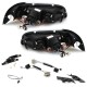 Φανάρια εμπρός Volvo S /V40 (1997-2000) led - black , με λάμπες (Η1) - σετ 2τμχ.