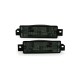 Φλας προφυλακτήρα BMW E30 (1983-1990) limousine / touring / coupe / cabrio - μαύρο χρωμίου - σετ 2τμχ.