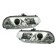 Φανάρια εμπρός Alfa Romeo 156 (1997-2003)led - chrome , με λάμπες (Η1) - σετ 2τμχ.