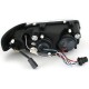 Φανάρια εμπρός Audi A3 (1996-2000) angel eyes - χρωμίου , με λάμπες (Η1) - σετ 2τμχ.