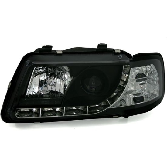 Φανάρια εμπρός Audi A3 (1996-2000) led - μαύρα , με λάμπες (Η1) - σετ 2τμχ. Φανάρια εμπρός Audi A3 (1996-2000) led - μαύρα , με λάμπες (Η1) - σετ 2τμχ.