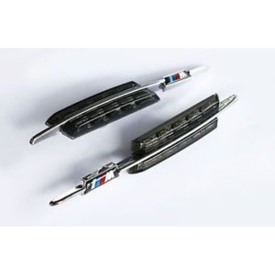 Led φλας για BMW E46 / E60 / E90 M-Look (2003-2005) - φιμέ - σετ 2τμχ.