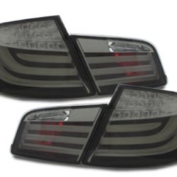 Πίσω φανάρια με led φλας για BMW F10 (2010+) - φιμέ - σετ 2τμχ.