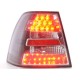 Πίσω φανάρια led για Vw Bora sedan - μαύρα - σετ 2τμχ.