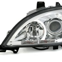 Φανάρια εμπρός για Mercedes ML W163 (1998-2001) - με angel eyes , χωρίς λάμπες (Η7) - σετ 2τμχ.