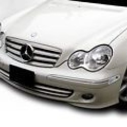 Μάσκα για Mercedes C203 coupe(2000-2007) - 4 γρίλιες χρωμίου Μάσκα για Mercedes C203 coupe(2000-2007) - 4 γρίλιες χρωμίου