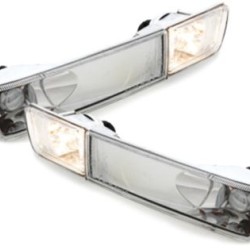 Φλας με προβολάκι για Vw Golf 3 / Vento  (1991-1998)  - χρωμίου - σετ 2τμχ.