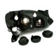 Φανάρια εμπρός για Opel Corsa (2001-2006) - μαύρα ,  χωρίς  λάμπες (Η1) - σετ 2τμχ.