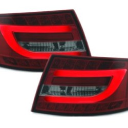 Πίσω φανάρια led για Audi A6 4F sedan (2004-2008) - lightbar design με φιμέ φλας - σετ 2τμχ.