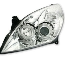 Φανάρια εμπρός angel eyes για Opel Vectra C (2005-2009) - chrome , χωρίς λάμπες (Η7) - σετ 2τμχ.