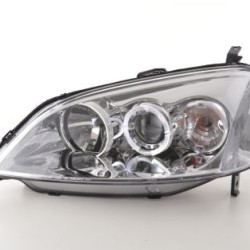 Φανάρια εμπρός angel eyes για Honda Civic (2001-2003) 2/4 πορτο US , με λάμπες (Η1) - σετ 2τμχ.