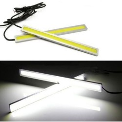Universal led φώτα COB 14CM 10W - ασημένια - 2τμχ.