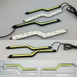 Universal led φώτα COB 18CM 12W - μαύρο κελυφος - 2τμχ. Universal led φώτα COB 18CM 12W - μαύρο κελυφος - 2τμχ.